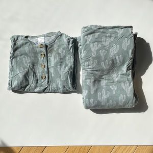 Lou Lou & Company Newborn Gown and Swaddle